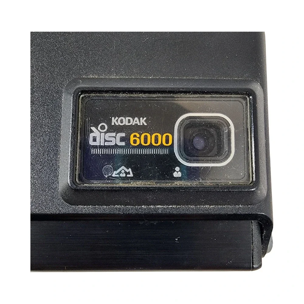 Kodak Disc 6000 Vintage Film Camera Black with Wrist Strap and‎ Film Cartridge